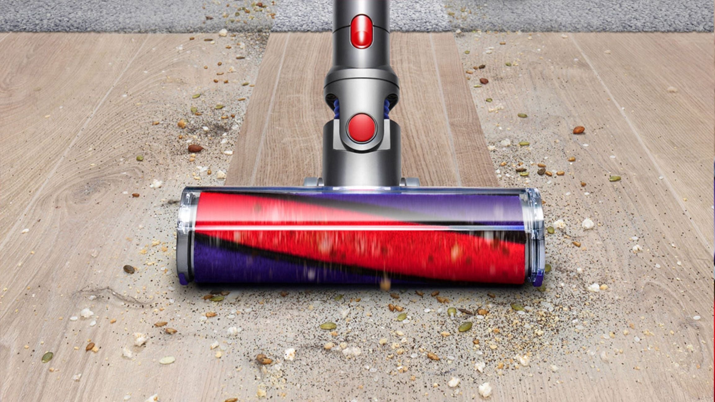 Dyson V11 Fluffy Cordless Vacuum Cleaner (Nickel/Red) + Free Dock