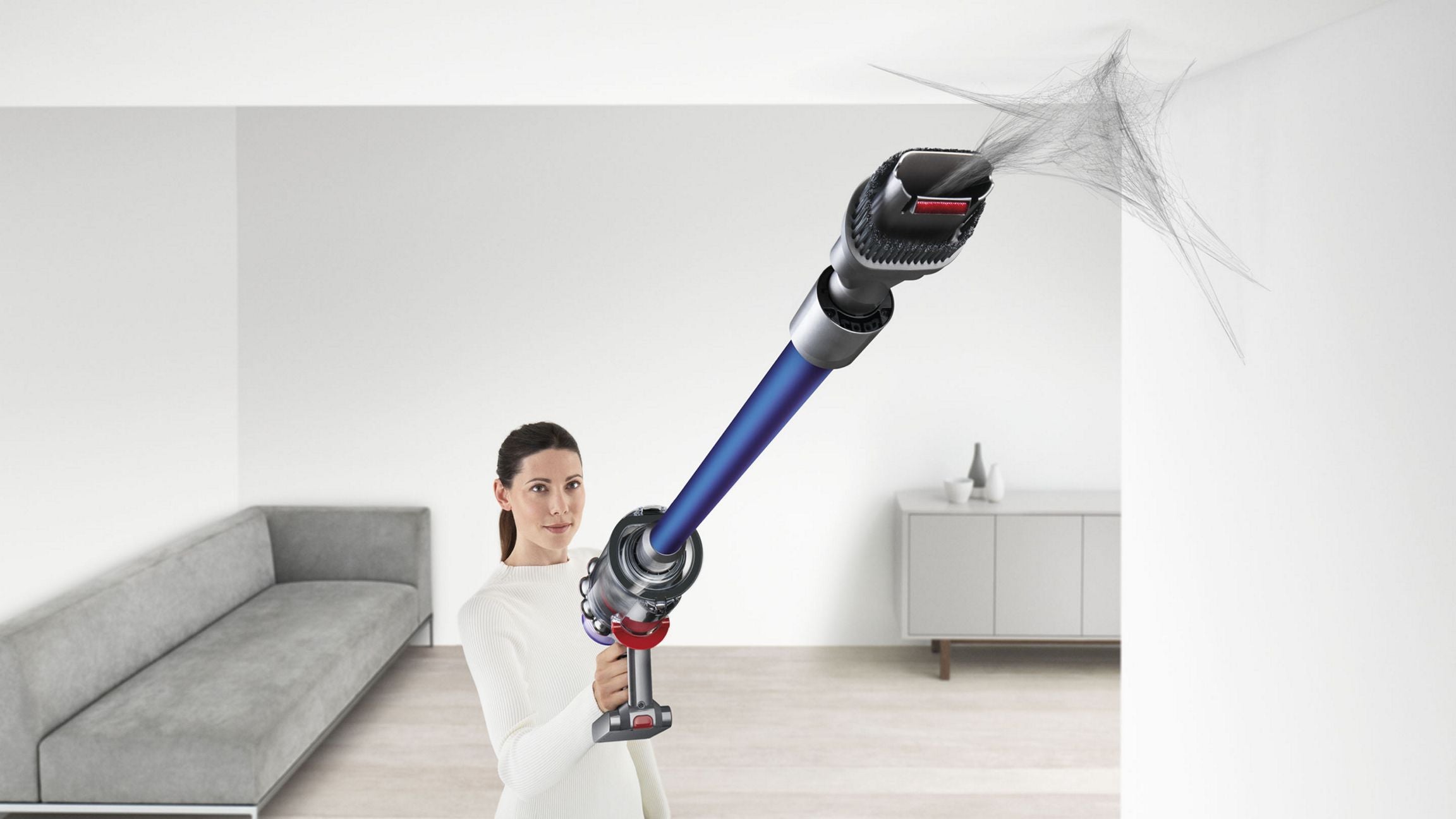 Dyson   V11   Fluffy   Cordless   Vacuum   Cleaner   (Nickel/Red)   +   Free   Dock