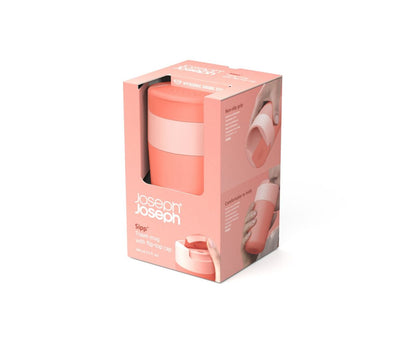 Joseph   Joseph   Sipp™   Travel   Mug   with   Hygienic   Lid   340ml   Coral