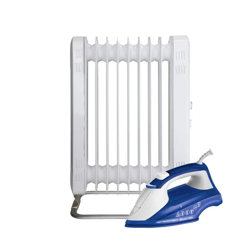 MILL   JA2000   Heater   +   Free   Russell   Hobbs   Iron