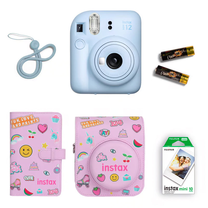 Fujifilm   Instax   Mini   12   Gift   Box   Instant   Camera   +   Mini   film   +   Protective   Case   +   Photo   Album